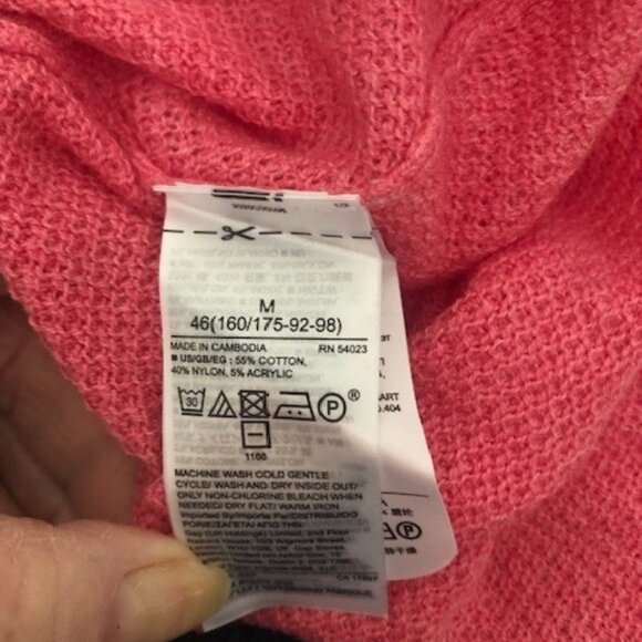 NWT Gap Pink Pullover Sweater - Picture 5 of 5